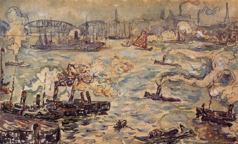 Paul Signac Rotterdam France oil painting art